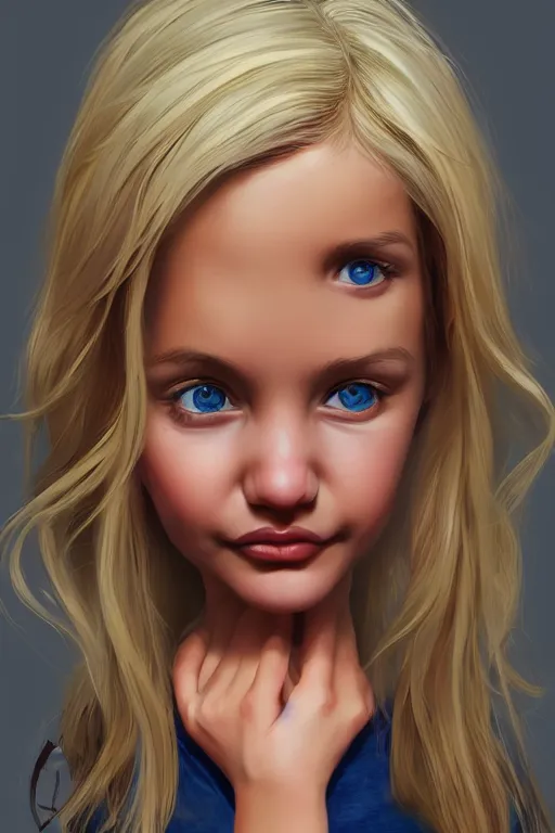 Image similar to super super super cute cameron diaz, Irakli Nadar, trending on artstation