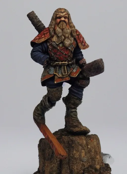 Prompt: Images on the store website, eBay, Full body, Miniature of a Dwarf Warrior