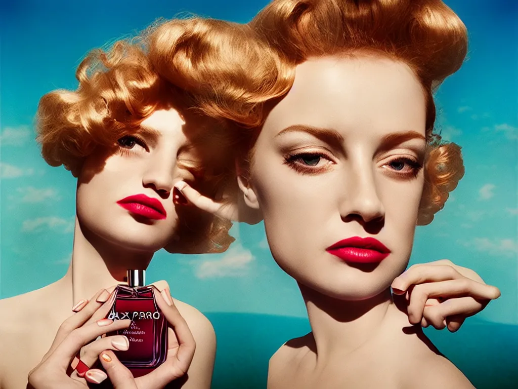 Prompt: portrait fragrance advertising campaign by alex prager detailed, intricate