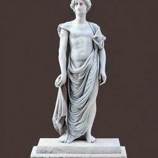 Image similar to Marble statue of a grey