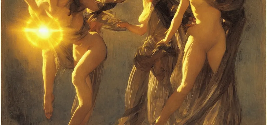 Prompt: portrait of an italian goddess, blazing sun, sci - fi by emile friant and moebius
