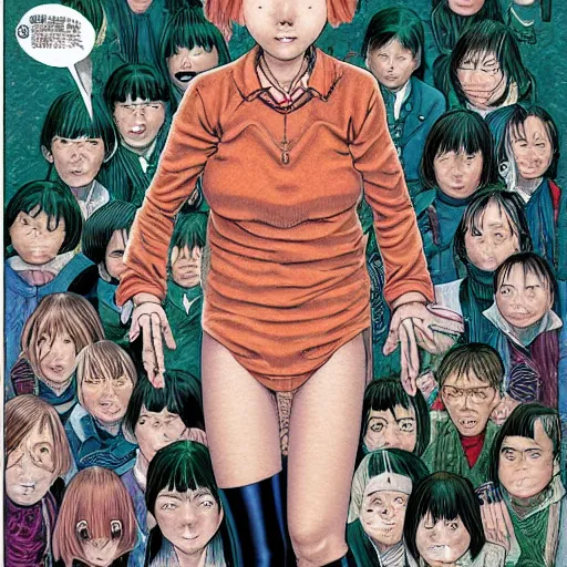 Prompt: strange full length portrait by yuji moriguchi and shintaro kago