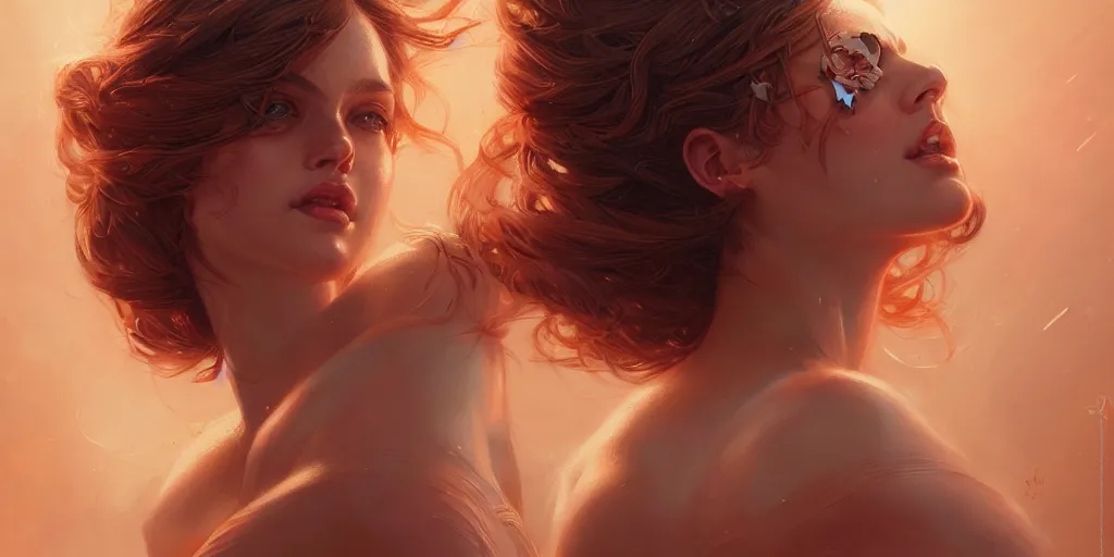 Image similar to portrait of a seductive and powerful aphrodite, detailed intricate illustration, detailed illustration, hd, 4 k, digital art, overdetailed art, by greg rutkowski, by loish, complementing colors, trending on artstation, deviantart