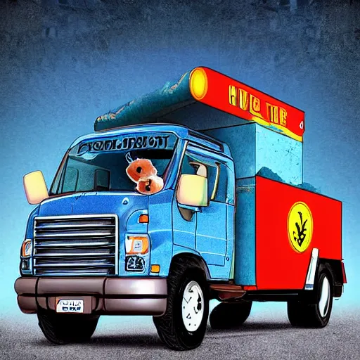 hamster truck digital art | Stable Diffusion | OpenArt