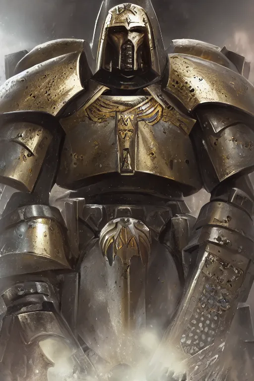 Image similar to armor portrait heros warhammer 4 0 k horus heresy fanart - the primarchs emperor by johannes helgeson animated with vfx concept artist & illustrator global illumination ray tracing hdr fanart arstation zbrush central hardmesh 8 k octane renderer comics stylized