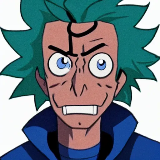 Prompt: half Zero Two half Rick Sanchez