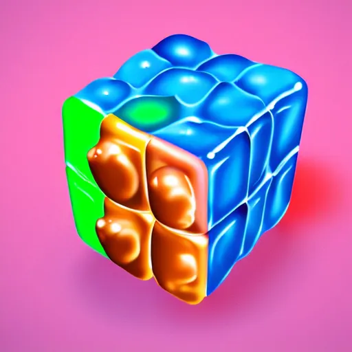 Prompt: on the digestive process of the common gelatinous cube, colorful, infographic, realistic render