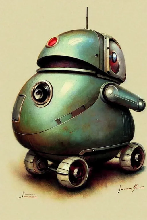 Prompt: ( ( ( ( ( 1 9 5 0 s retro future android robot fat robot hamster wagon. muted colors., ) ) ) ) ) by jean - baptiste monge,!!!!!!!!!!!!!!!!!!!!!!!!!