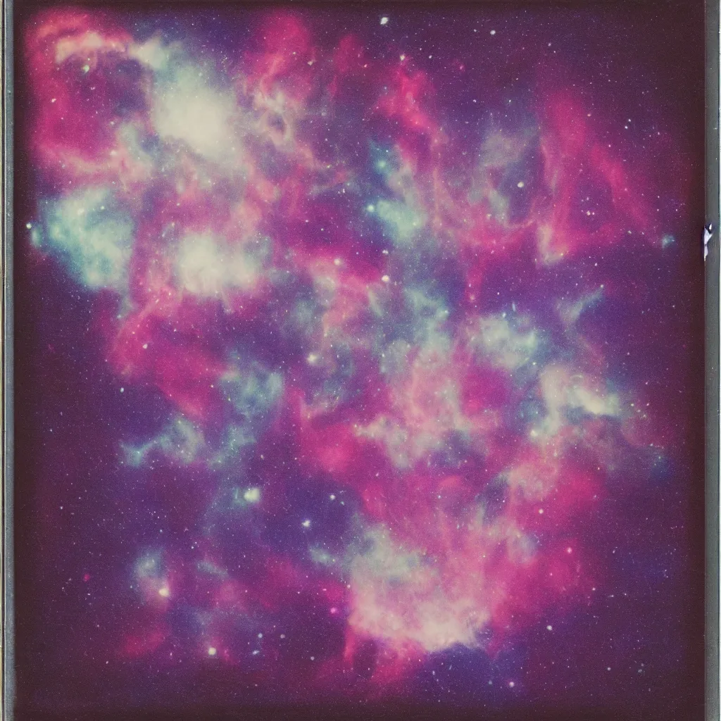 Image similar to sagittexploding nebula expired polaroid commission throwing photographed