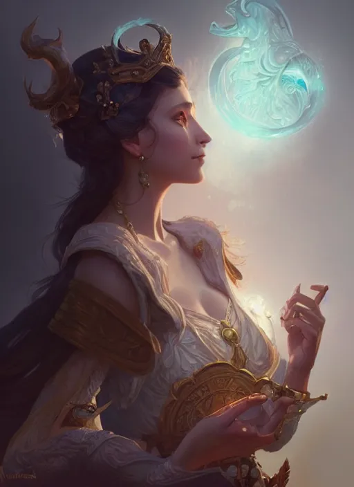 Prompt: anna, d & d, fantasy, intricate, elegant, highly detailed, digital painting, artstation, concept art, matte, sharp focus, illustration, hearthstone, art by artgerm and greg rutkowski and alphonse mucha