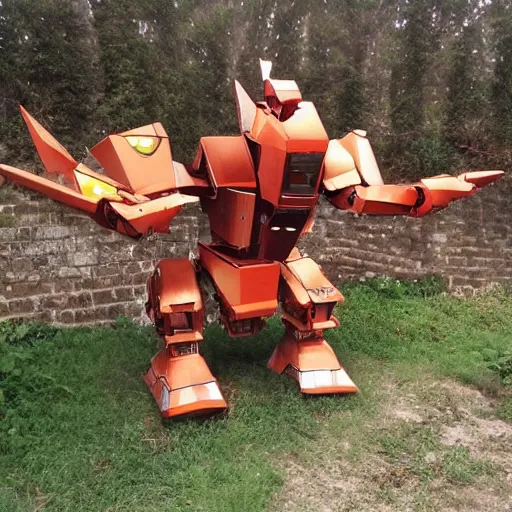 Prompt: giant mecha chicken