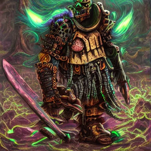 Image similar to photo of a weirdcore warrior