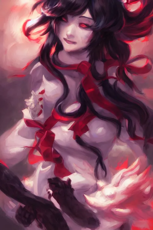 Prompt: nue houjuu from touhou, by ross tran, oil on canvas