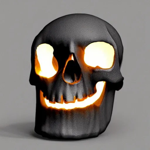 Image similar to skull lamp design, concept design