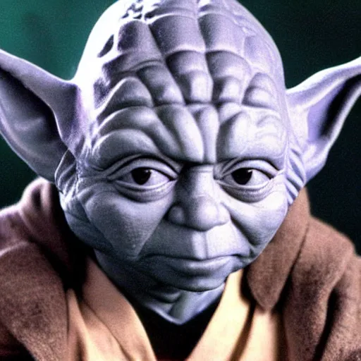 Image similar to a fusion between yoda and giulio andreotti
