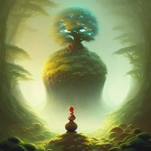 Image similar to cloud forest magical glyph enso by andreas rocha and peter mohrbacher and james jean