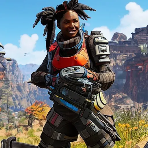 Image similar to screenshot from the game apex legends