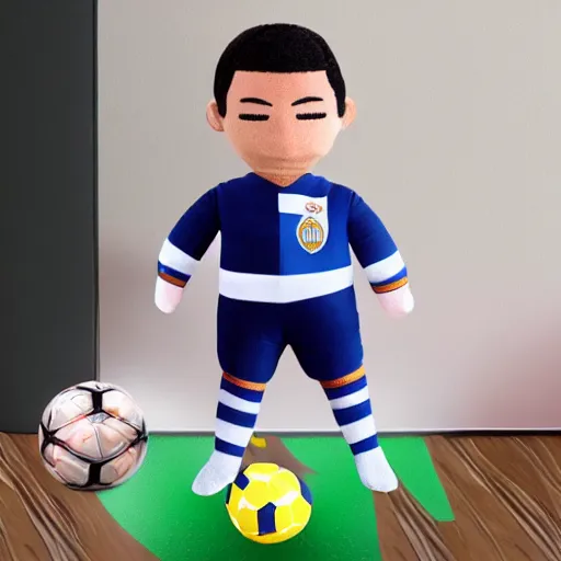 Image similar to Cristiano Ronaldo plushie toy