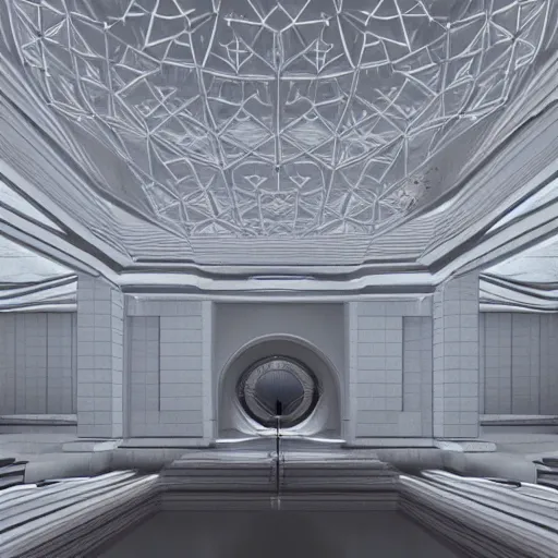 Image similar to ethereal realm, central shot, symmetrical, vray, octane render.