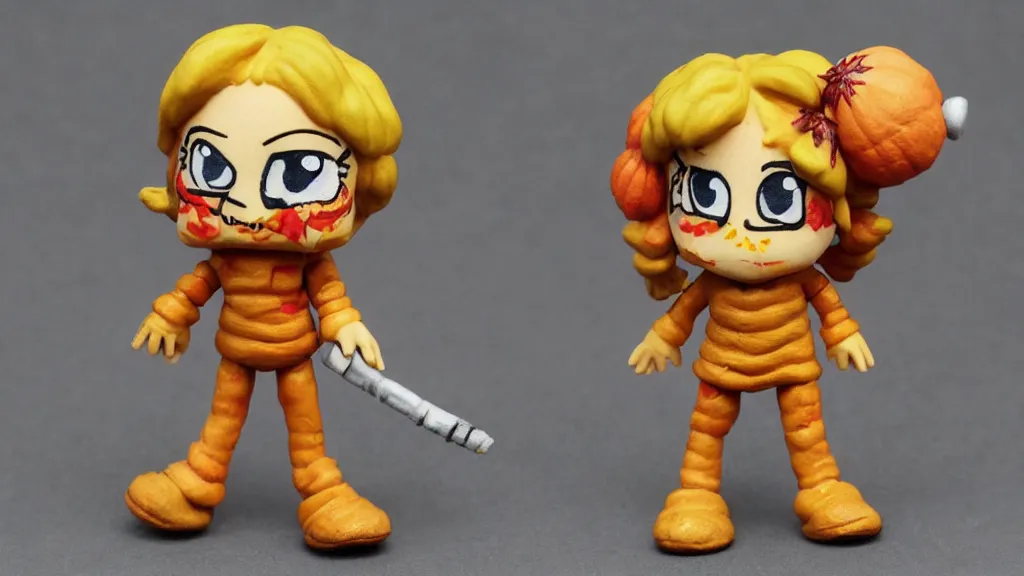 Image similar to 1 6 - bit grim collectible vinyl miniature toy autumn
