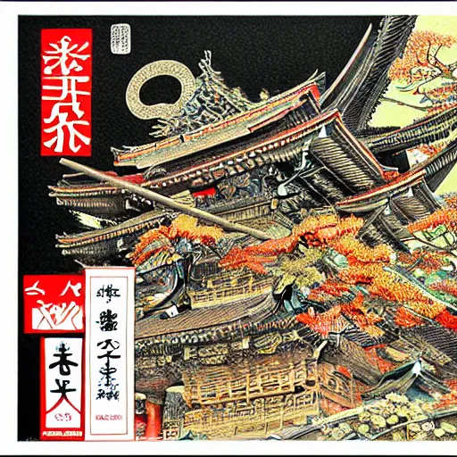 Prompt: 8 k 3 d capture scan of japanese package, high textured, conceptual, intricate detailed painting, illustration sharp detail, manga 1 9 9 0