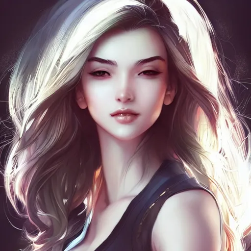 Prompt: a beautiful girl， by Artgerm Lau，hyperdetailed, trending on artstation, trending on deviantart