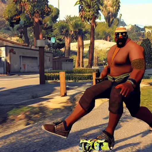 Prompt: “Mr T in GTA V”