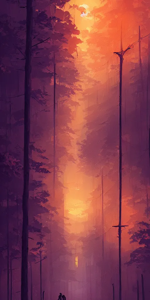 Image similar to a person being blinded by lights by alena aenami