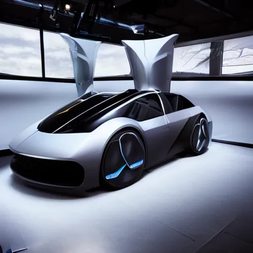 Image similar to “a car designed by theranos unreal 4k”