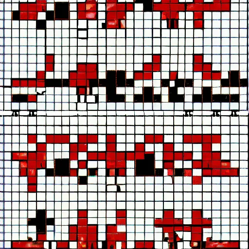 Sprite sheet from Pokemon Red for Game Boy