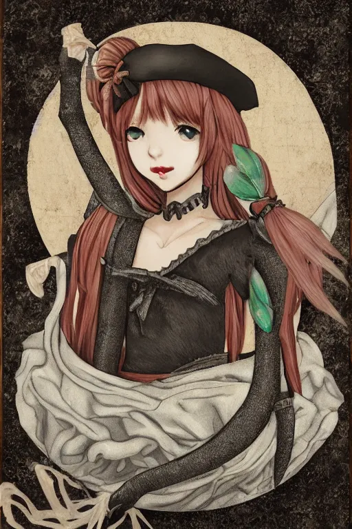 Prompt: kawaii spinx portrait, renaissance