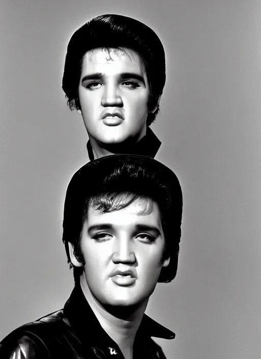 Image similar to photo closeup portrait of superstar elvis presley by ron galella