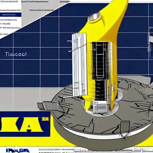 Prompt: ikea instructions on how to ensamble a rocket, exploded view, engineering documentation z cad file