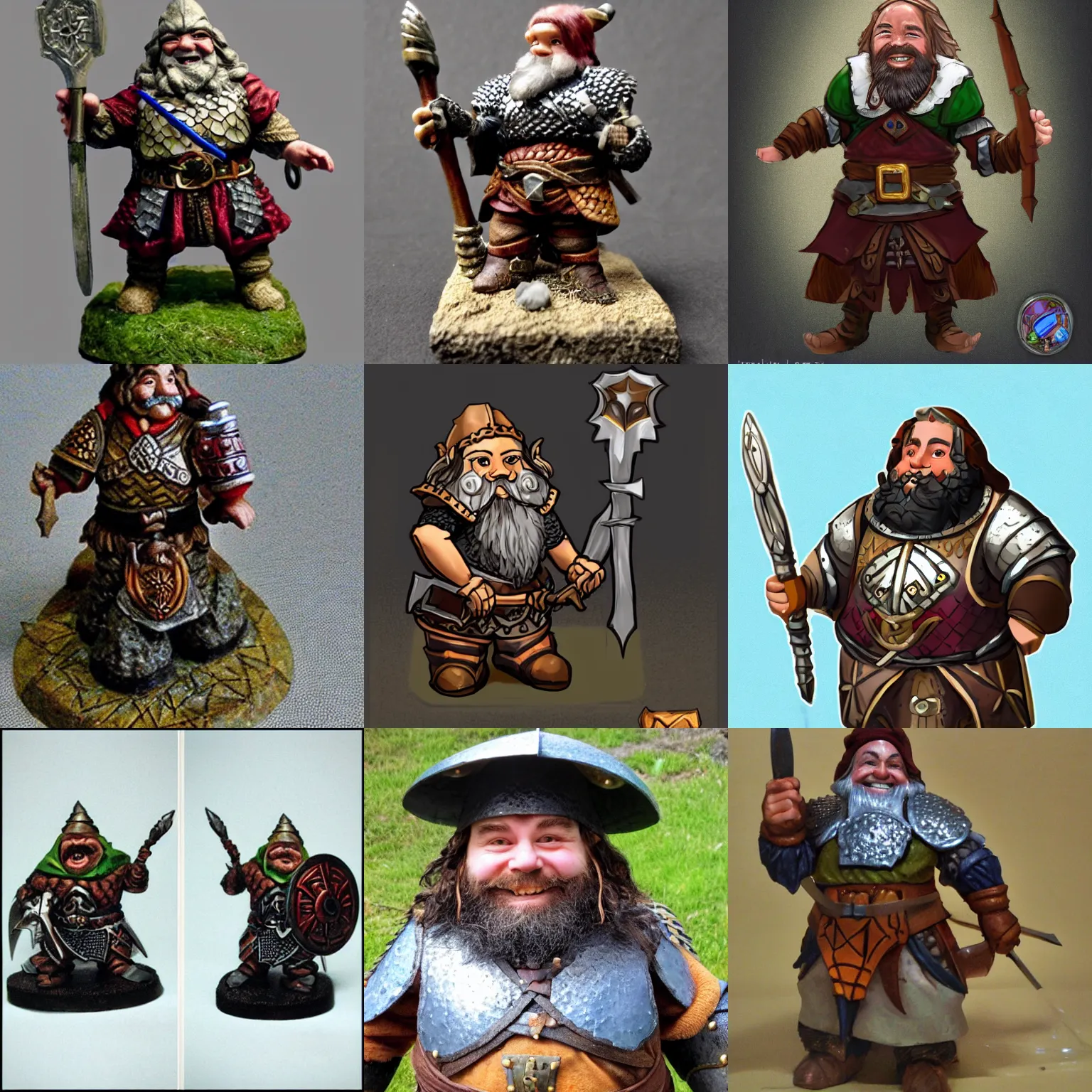 a smiling hill dwarf life domain cleric wearing plate | Stable ...