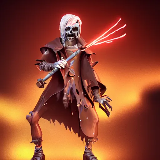 Prompt: candypunk grim reaper character design, high quality digital art, render, octane, redshift, volumetric lighting, oled