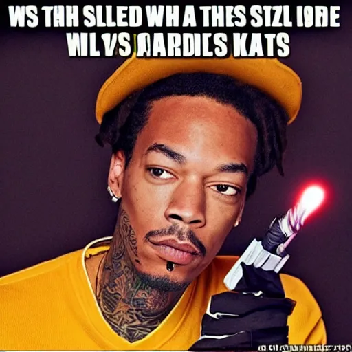 Image similar to Wiz khalifa as a jedi