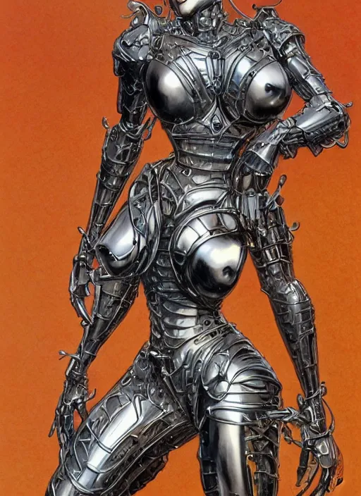 Prompt: fully body, stunningly beautiful woman metal knight by sorayama, intricate, highly detailed, centered, digital painting, artstation, concept art, smooth, sharp focus, illustration, artgerm, donato giancola, Joseph Christian Leyendecker, color pen and ink and pencil sketch character concept design game asset of sketches watercolor of a a home made 1950s style science fiction retro space suit by Stanley Artgerm Lau, WLOP, Rossdraws, James Jean, Andrei Riabovitchev, Marc Simonetti, and Sakimichan, tranding on artstation , assets, character design, tending on pinterest, trending on cgtalk, trending on concept art, trending on character design