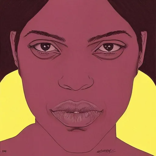 Image similar to “ rosario dawson retro minimalist portrait by jean giraud, art of moebius, sharp, smooth face, comic, 8 k ”