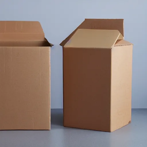 Image similar to two cardboard boxes kissing