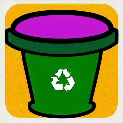 Image similar to recycling bin icon, 1 6 - bit