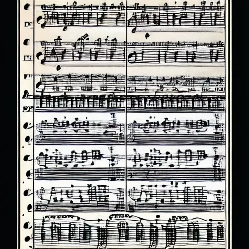 Prompt: Symphony No. 1 in B Major, Mvt. 1 sheet music