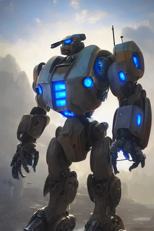 Image similar to mechwarrior 5 : mercenaries mech megaman transformer robot boss tank engine game octane render, 4 k, hd 2 0 2 2 3 d cgi rtx hdr style chrome reflexion glow fanart, global illumination ray tracing hdr fanart arstation by ian pesty by jesper ejsing pixar and disney unreal zbrush central hardmesh