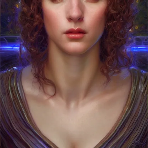 Image similar to muse by donato giancola, fantasy, photorealistic, octane render, unreal engine, dynamic lighting, cute face, beautiful girl, beautiful, wlop, cute, perfect factions, perfect woman, trending on artstation, poster, volumetric lighting, very detailed faces, 4 k, award winning