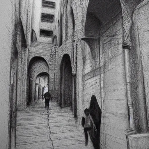 Image similar to Diyarbakir, detailed charcoal sketch, realistic, incredibly detailed