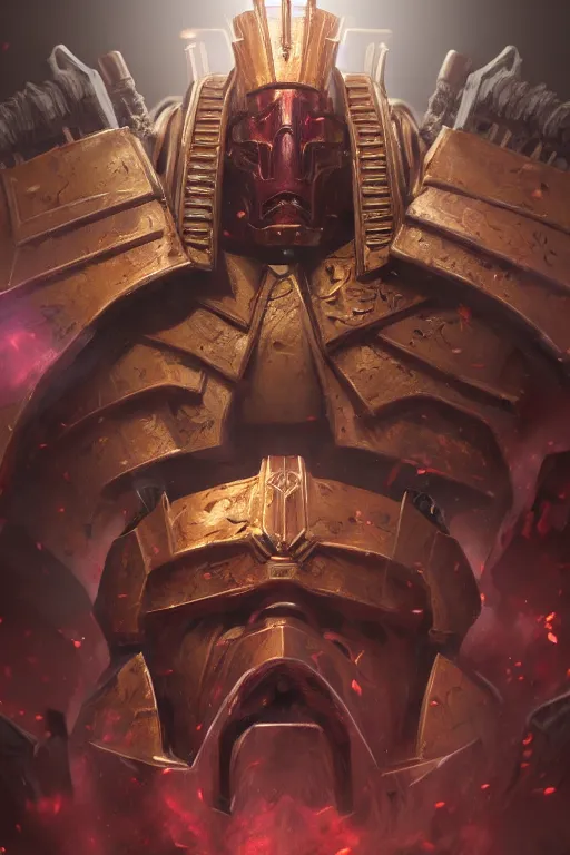 Image similar to queen portrait heros warhammer 4 0 k horus heresy fanart - the primarchs emperor by johannes helgeson animated with vfx concept artist & illustrator global illumination ray tracing hdr fanart arstation zbrush central hardmesh 8 k octane renderer comics stylized