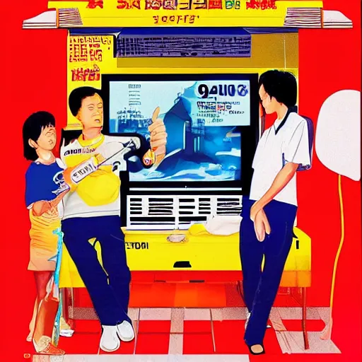 Image similar to a 1 9 9 0 s singaporean poster