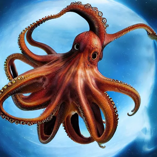 Prompt: hyperdetailed photo of a anatomical octopus squeezing a unknown planet to destruction 8 k extremely detailed hd hyperrealism movie studio fx beautiful creepy