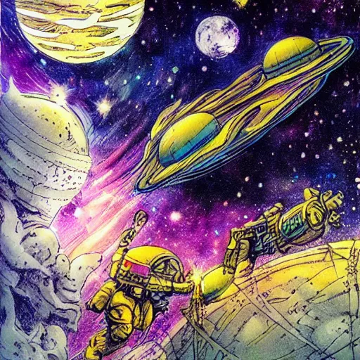 Image similar to Liminal space in outer space by Jim Lee