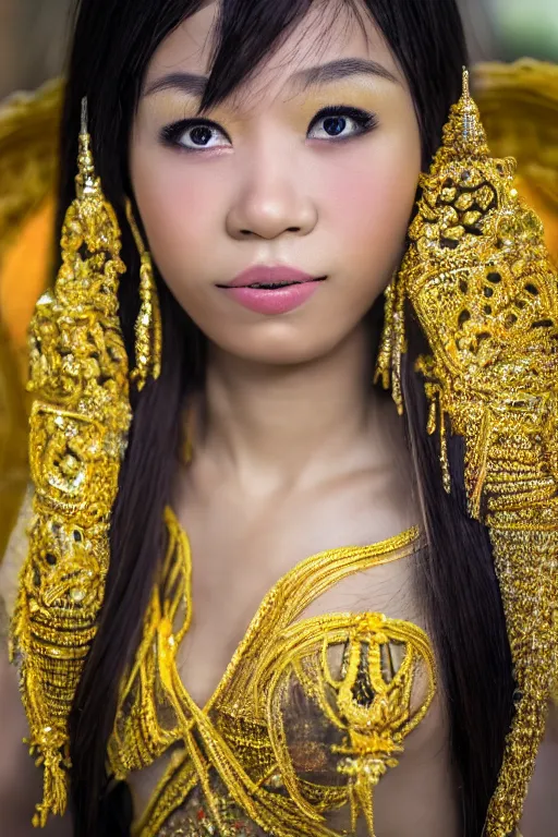 Image similar to Photo of Thailand ladyboy, portrait, realistic, detailed, photorealism, Sony A7R