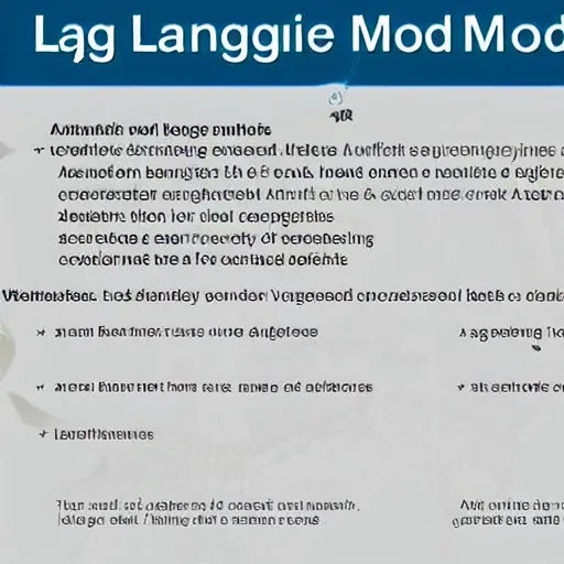 Prompt: large language model. additive